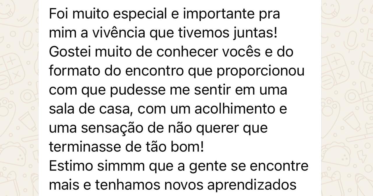 Depoimento de participante do Território