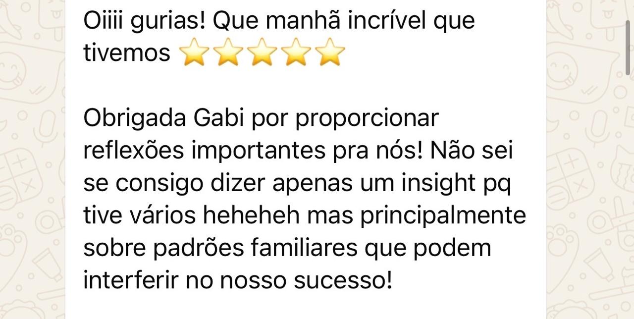 Depoimento de participante do Território